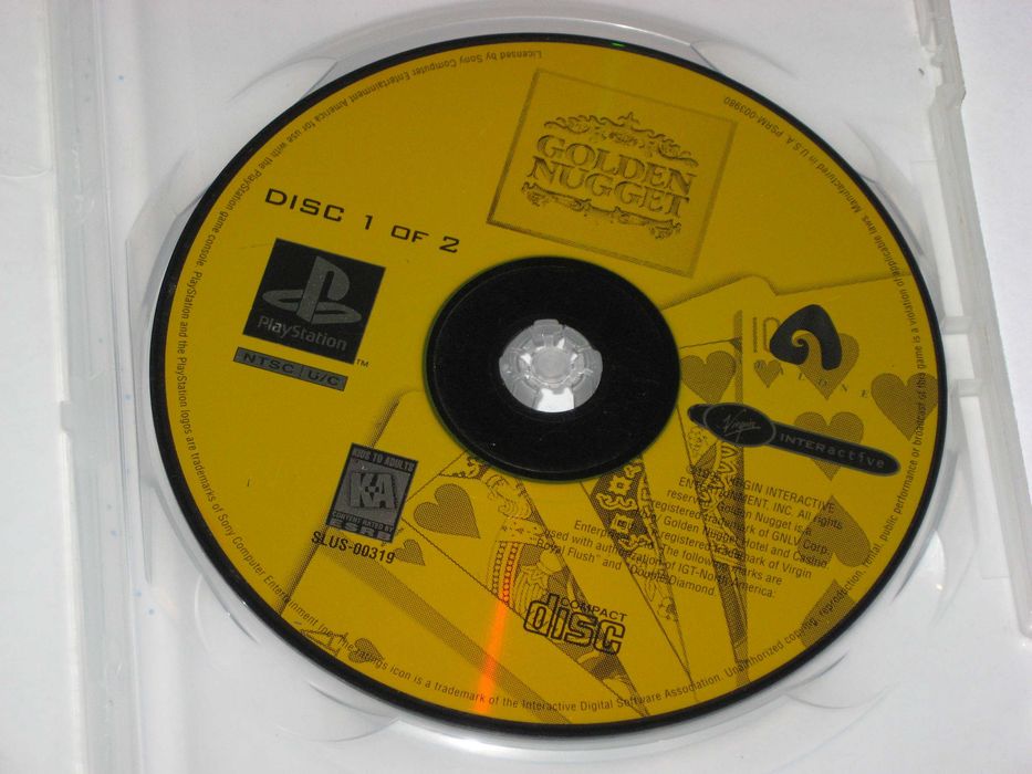 Golden Nugget disc 1 of 2 PS1! PSX PSOne Play Station NTSC