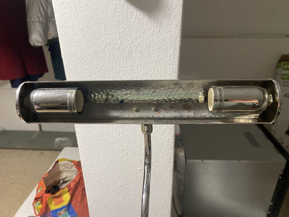 Candeeiro parede inox