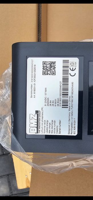 Акумулятор bmz lifepo4 16s16p 51.2v 57.6ah lifepo4