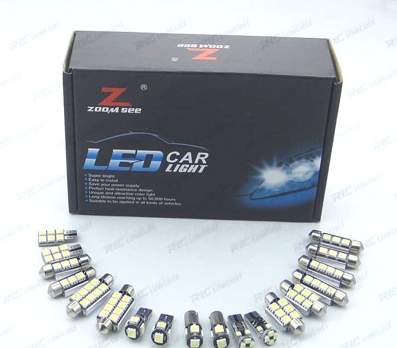 KIT COMPLETO DE 17 LÂMPADAS LED INTERIOR AUDI Q3 QUATTRO 2011- 2015