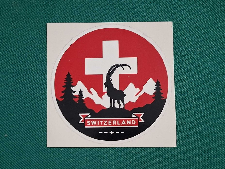 Autocolante vintage - Switzerland
