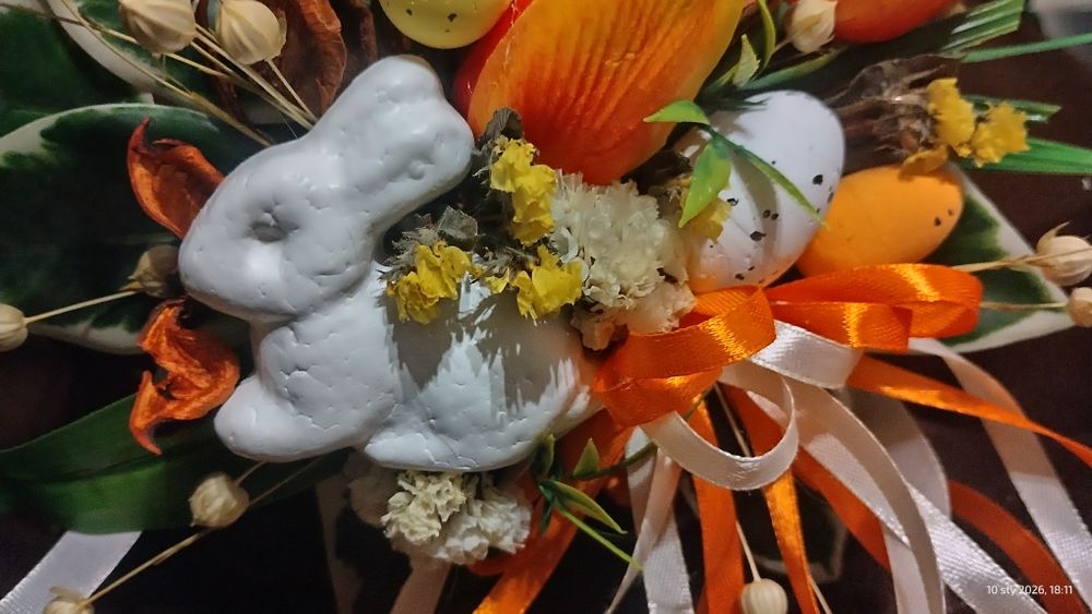 Zestaw do dekoracji koszyka wielkanocnego ok 25x25