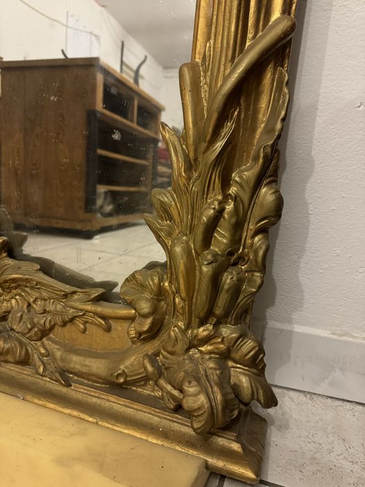 Duże Lustro z konsolą lustro pałacowe