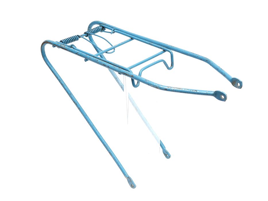 Bagażnik niebieski błękitny ZZR Romet Flaming Karat 20 cali PRL