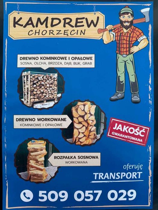 Drewno kominkowe i opałowe / sezonowane /