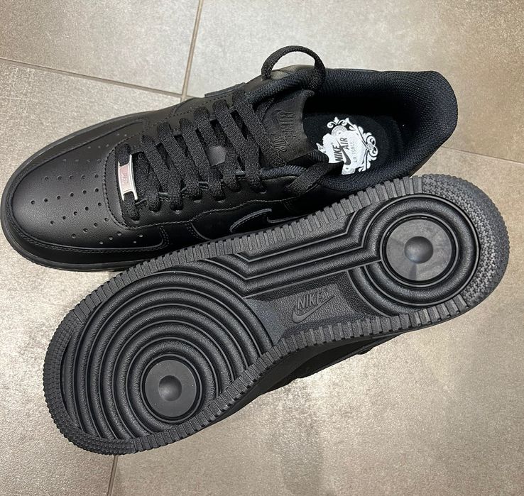 Nike air force 1 cale czarne  buty damskie 37 - PROMOCJA