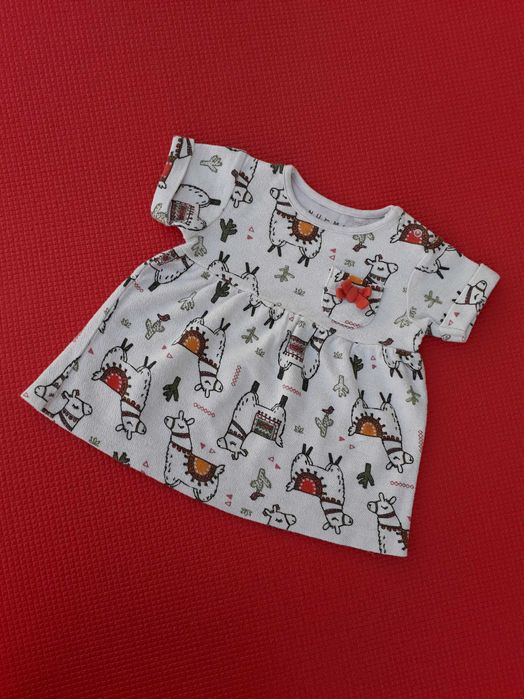 Платье детское  Лама, 3-6 мес