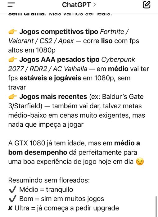 Computador gamer GTX 1080