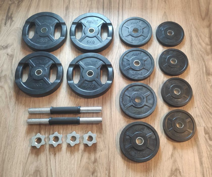 Dumbbell Bar + Discos (1,25 kg + 2,50 kg + 5,00 kg)