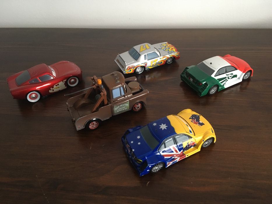 Cars Auta zestaw metalowych samochodów szt. 5, duże 10 cm