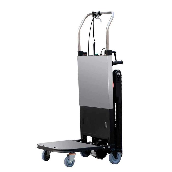 Elektryczny wózek transportowy schodowy 300 kg – gąsienicowy, 500W
