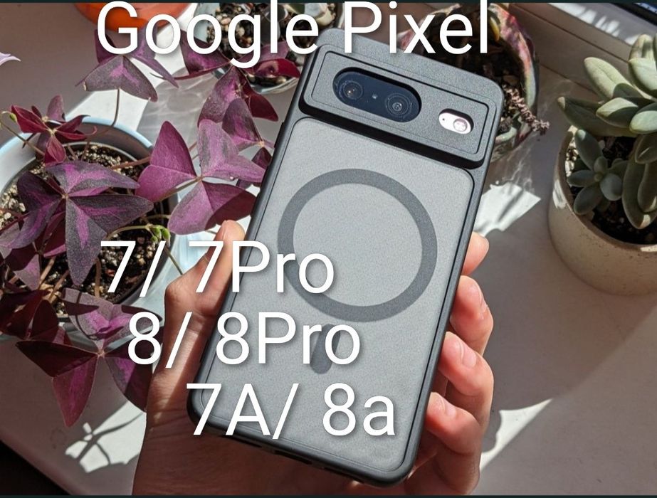 БЕЗ КОМІСІЇ Чохол з кільцем MagSafe для Google Pixel 8 Безпровідна зар