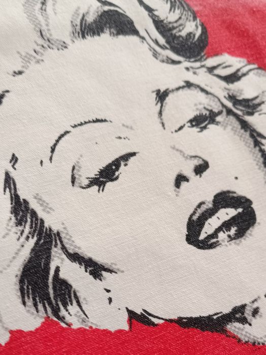 UNIKAT! Tkanina Pop-Art 158x82 cm – Marilyn Monroe Einstein Chaplin