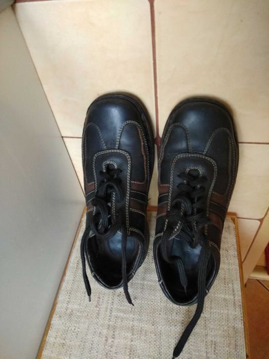 Buty półbuty skórzane czarne rozmiar 43 wkładka 28cm