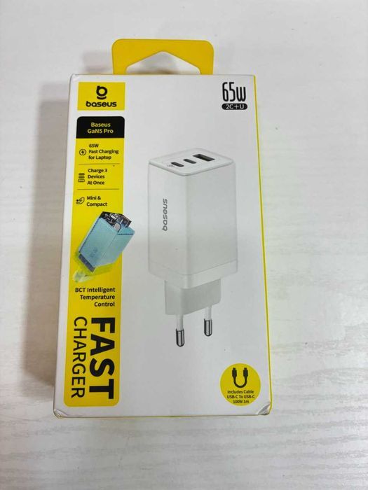 Зарядний пристрій зарядное устройство Baseus 65W GaN 5 PRO 65 Вт