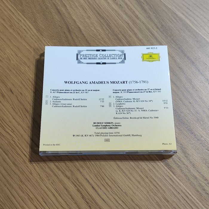 Prestige Collection Mozart Piano Concertos N.º 21-27