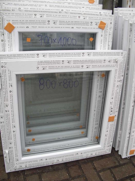 Okna Pcv 800 x 800 Nowe w Cenie Używanych z Niemiec ! Szczecin- !!!