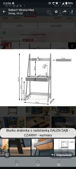 Nowe biurko bardzo funkcyjne