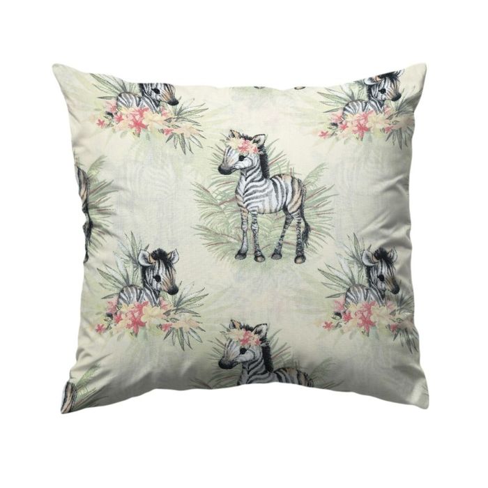 Poszewka na poduszkę bawełniana 40x40 Tropikalna Zebra