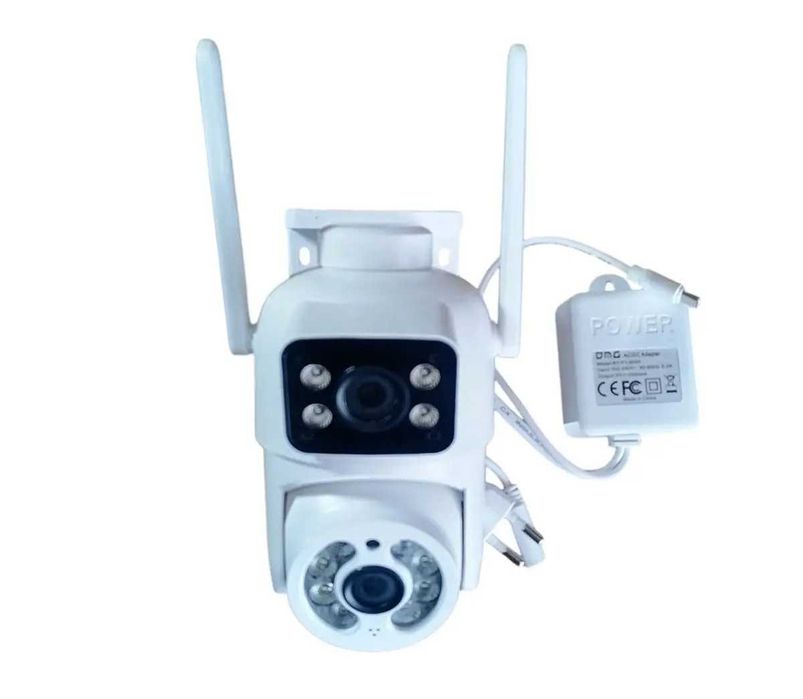 Якісна подвійна камера відеонагляду WIFi IP PTZ ICSEE подвійна 6mp Q13