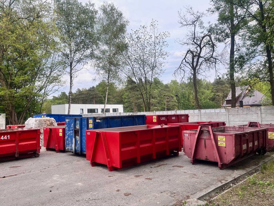 wynajem kontenerów na gruz odpady poremontowe wełna styropian