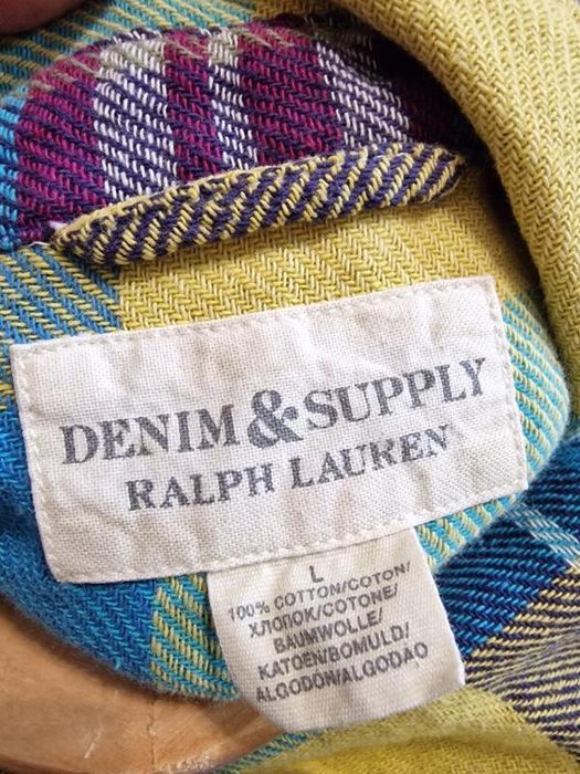 вінтажна рубашка, сорочка denim & supply ralph lauren