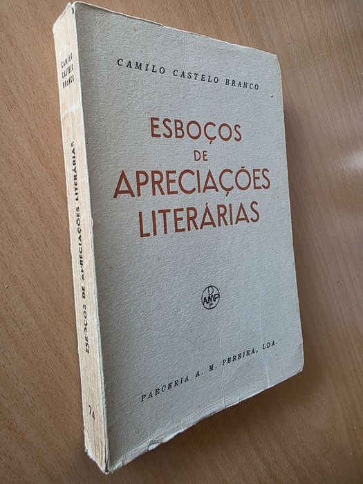 Livro "Esboços de Apreciações Literárias" de Camilo Castelo Branco