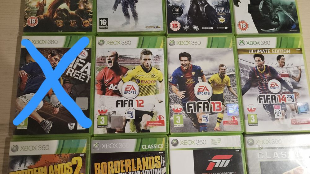 Gry Xbox 360 FIFA, Forza, Batman, Borderlands,  Bullets  Storm itd