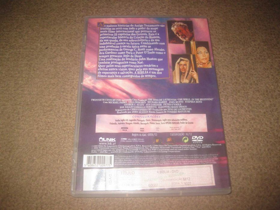 DVD "A Bíblia" com Franco Nero