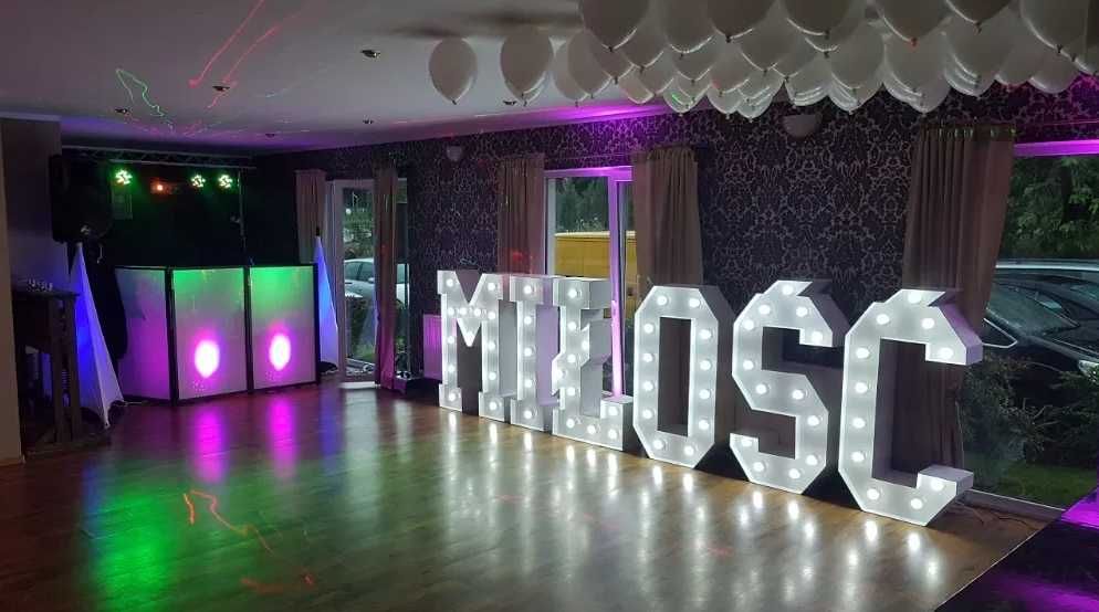 Mega serce na wesele podswietlane