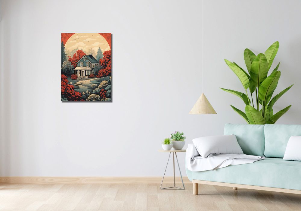 Obraz 50x70cm Idylla Rustykalna