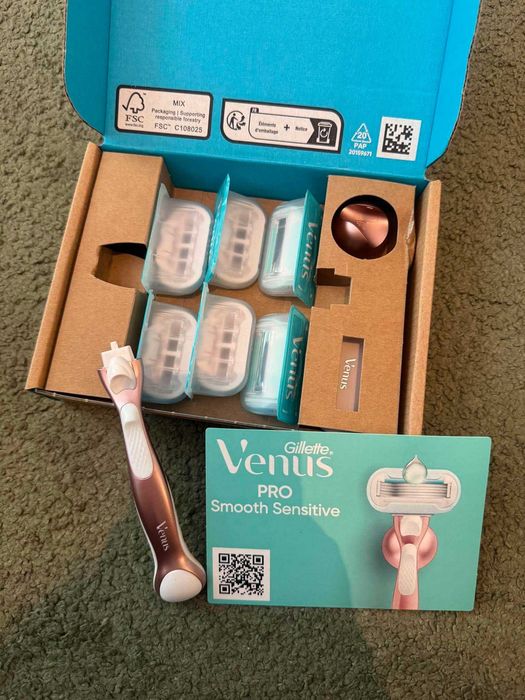 Gillette Venus Pro Smooth Sensitive Maszynka do Golenia, 6 Wkładów 18066(5)
