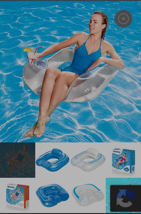 Poltrona insuflável para piscina ou praia!