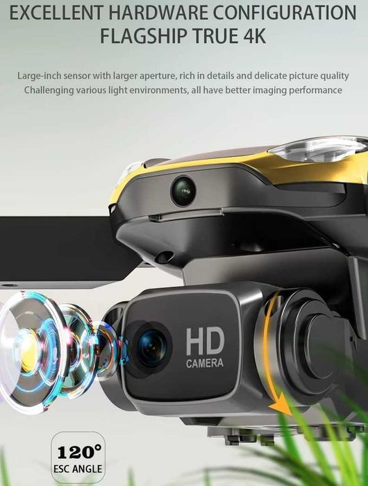 Drone Tesla 10K Quadcopter UltraHD 2 Baterias + Bolsa + 4 hélices