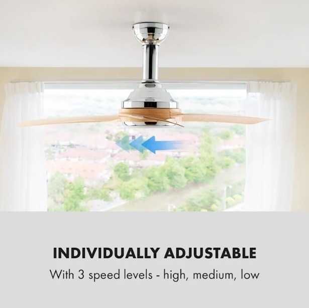 wentylator sufitowy wiatrak lampa klarstein