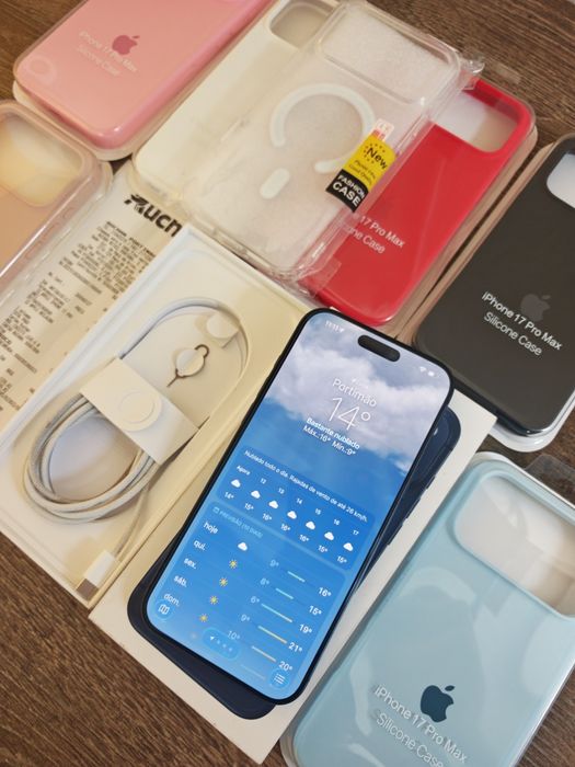 iPhone 17 Pro Max 6.9" 256GB Azul Seminovo, C/Garantia Aceito Retomas