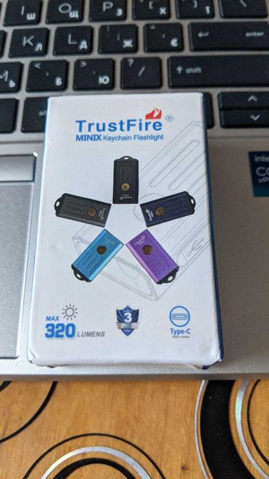 Ліхтарик наключник TrustFire minix 320lu червоне і біле світло