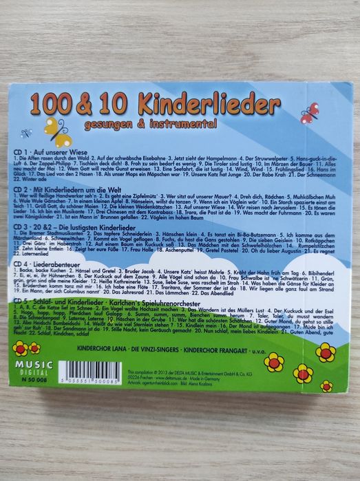 Box CD piosenki dla dzieci. Kinderlieder