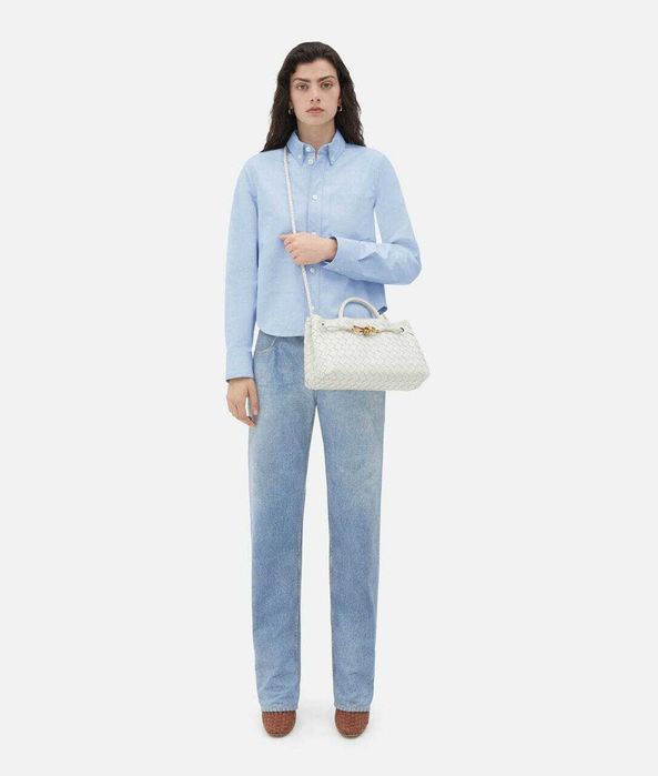 Сумка Bottega Veneta East/West Andiamo White