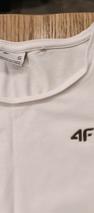 Koszulka, T-shirt biały 4f, rozmiar 146 cm