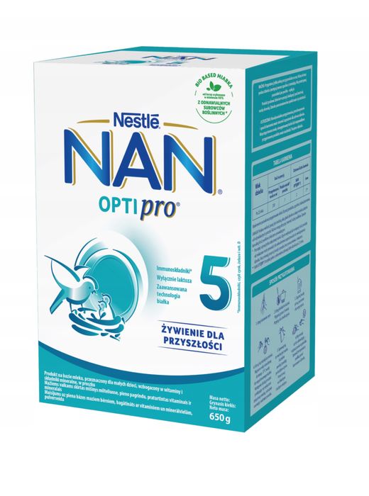 Суха молочна суміш NAN Opti Pro 2/3/4/5 650 г Польща