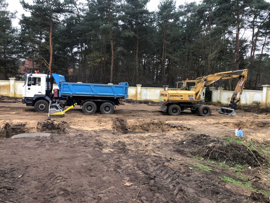 Usługi koparką i wywrotką Roboty ziemne