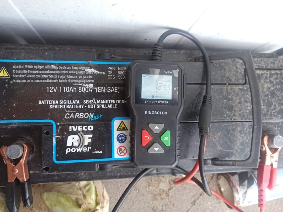 Duży Akumulator iveco Exide RF 12V 110Ah 800A carbon plus power bus