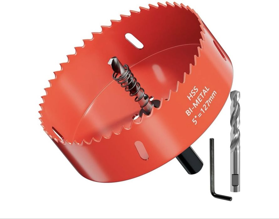 GARHWAL otwornica Bi-Metal 127 mm z adapterem i wiertłem centrującym