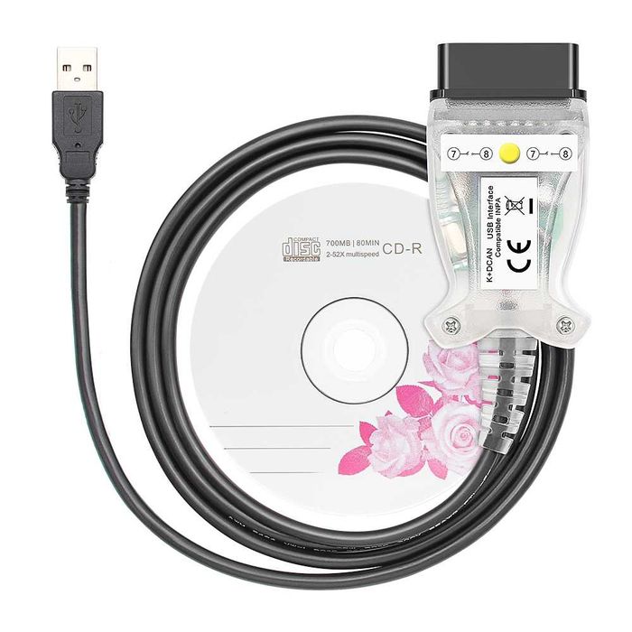 Kabel USB K + DCAN FTDI z chipem FT232RL do BMW
