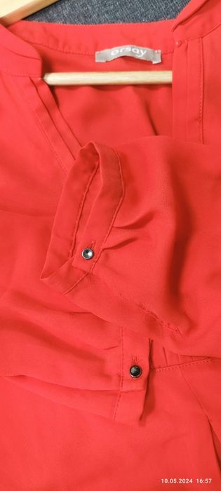 Orsay шифонова червона блуза М-Л