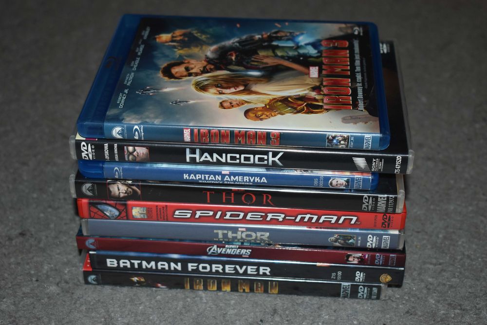 Filmy DVD i Blu-Ray Zestaw filmów superhero akcja sci-fi 9szt