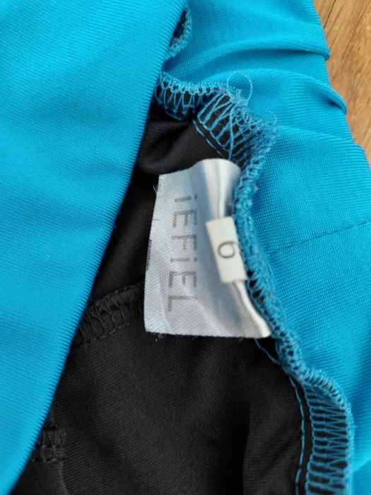 Calções / Shorts de Ginástica e Patinagem Artística Preto e Azul 6 Anos