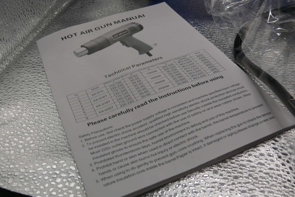 Pistola de ar quente (heat gun)