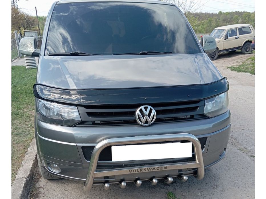 Дефлектор капота EuroCap для Volkswagen T5 2010-2015 гг. Поликарбонат